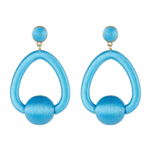 BaubleBar Jewelry - BAUBLEBAR Turquoise Mariela Hoop Drop Earrings